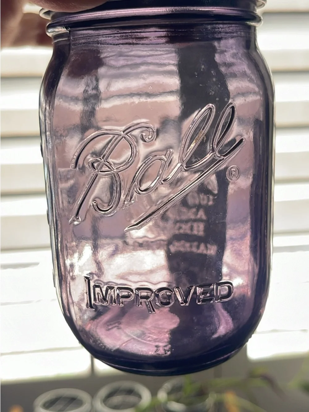 Purple Ball Heritage Mason Jar - Pint Size 100th Anniversary Vintage